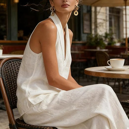 Conjunto de Dos Piezas con Textura de Lino | Estilo Natural y Elegante