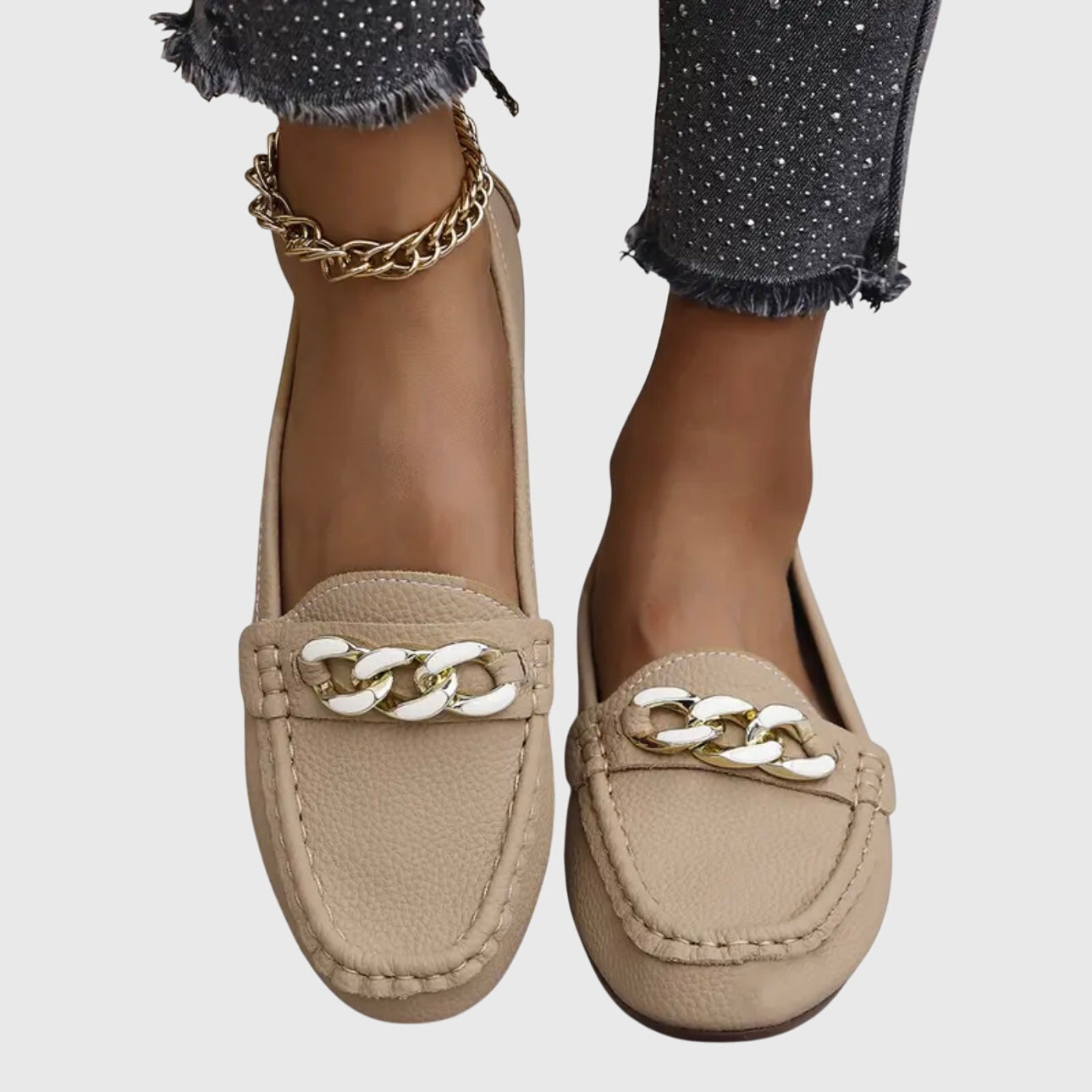 Loafers ortopédicos femeninos con plantilla acolchada y suela antideslizante, versátiles y confortables para caminar