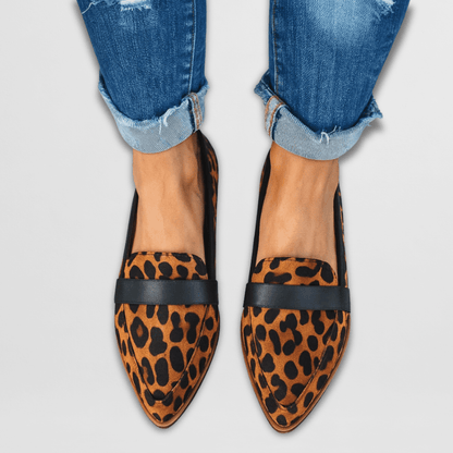 Mocasines ortopédicos de ante suave con plantilla ergonómica y suela flexible para mujer