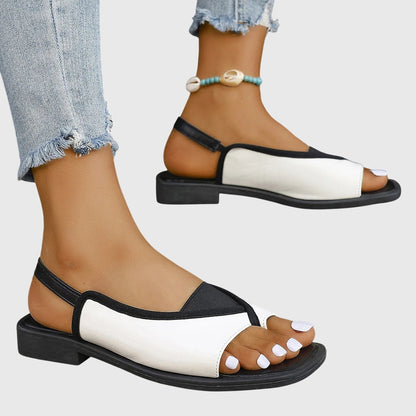 Sandalias ortopédicas con tiras elegantes y plantilla ergonómica para mujer, cómodas y ligeras para verano o uso diario