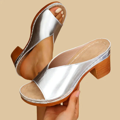Sandalias Ortopédicas De Tacon Grueso Para Mujer - Comodidad Y Estilo