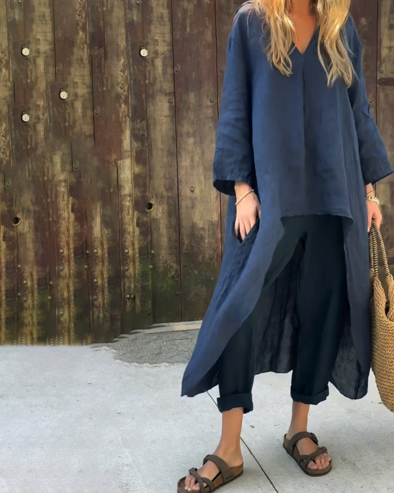 Conjunto elegante y cómodo para mujer, versátil y moderno para uso diario