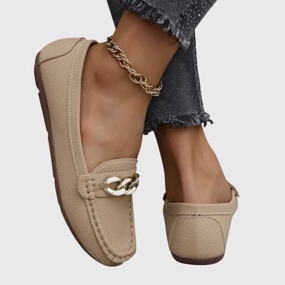 Loafers ortopédicos femeninos con plantilla acolchada y suela antideslizante, versátiles y confortables para caminar