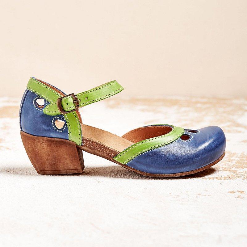 Sandalias planas ortopedicas de tacon bajo para mujer - comodidad maxima