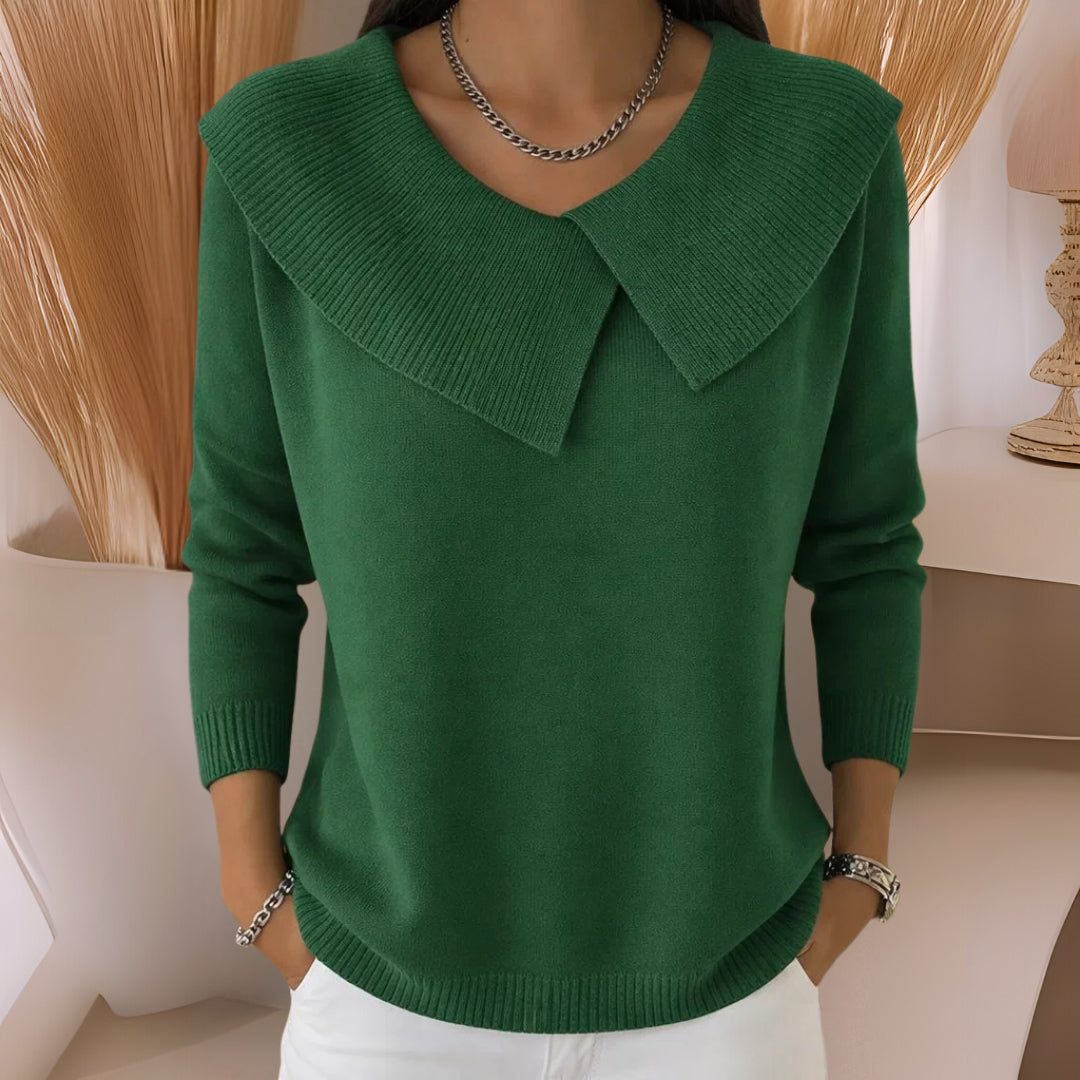 Jennifer | Jersey de Punto con Cuello Suave para Mujer