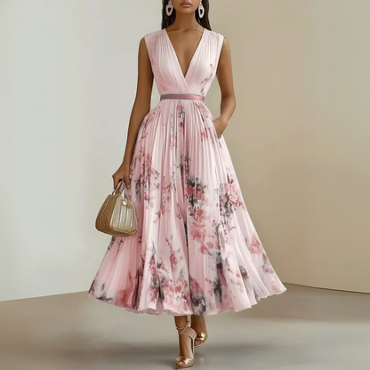 Vestido Maxi Sin Mangas Fluido Para Mujer - Perfecto Para Verano