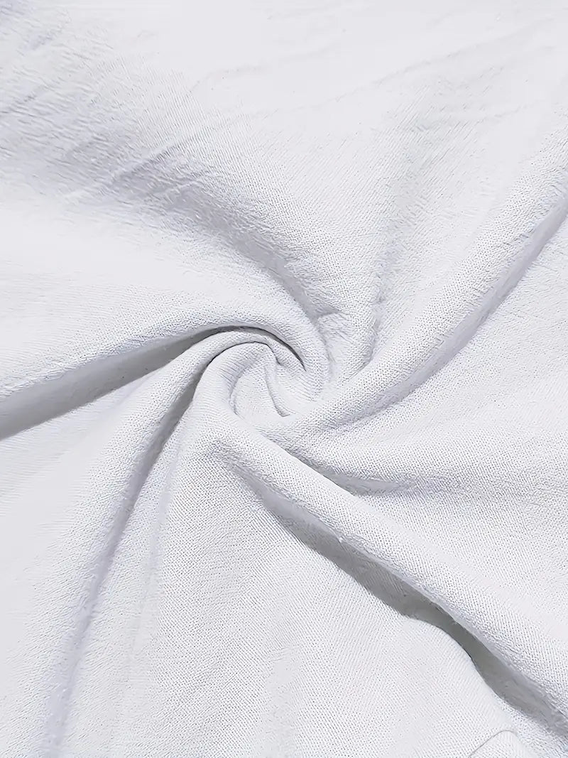 Pantalones anchos de lino con cordón para mujer, ligeros y transpirables para verano o viaje