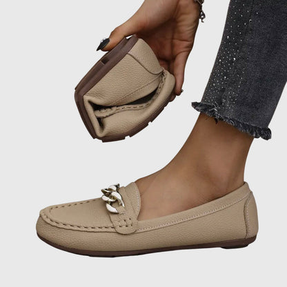 Loafers ortopédicos femeninos con plantilla acolchada y suela antideslizante, versátiles y confortables para caminar