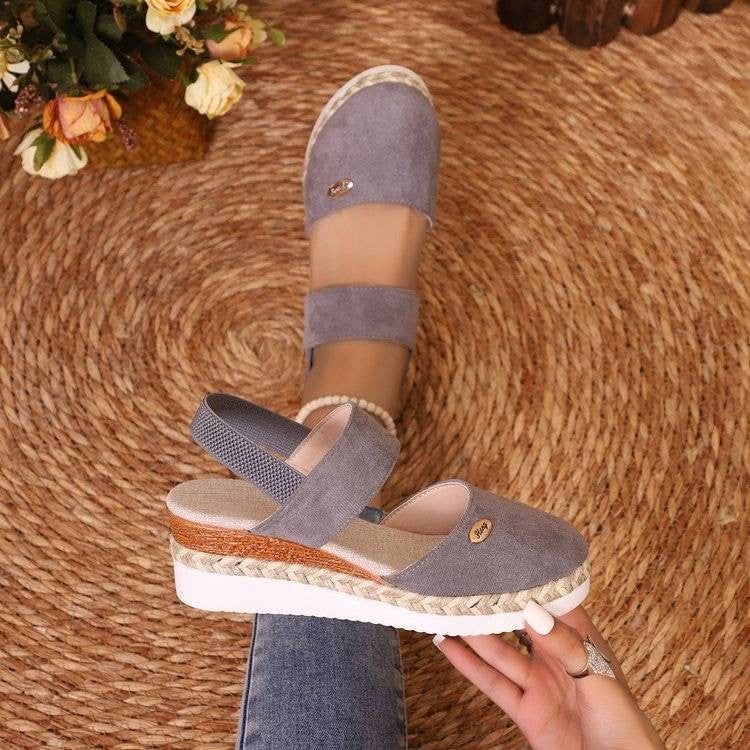 Sandalias elegantes y cómodas con suela ligera para mujer, versátiles para verano o diario