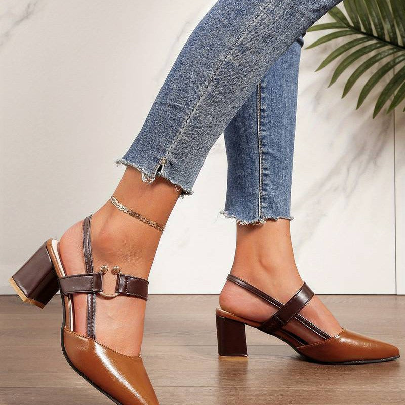 Zapatos mujer ergonómicos y chic, slingback moderno