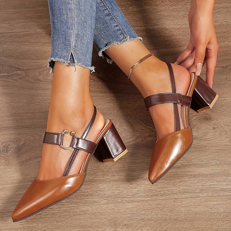 Zapatos mujer ergonómicos y chic, slingback moderno