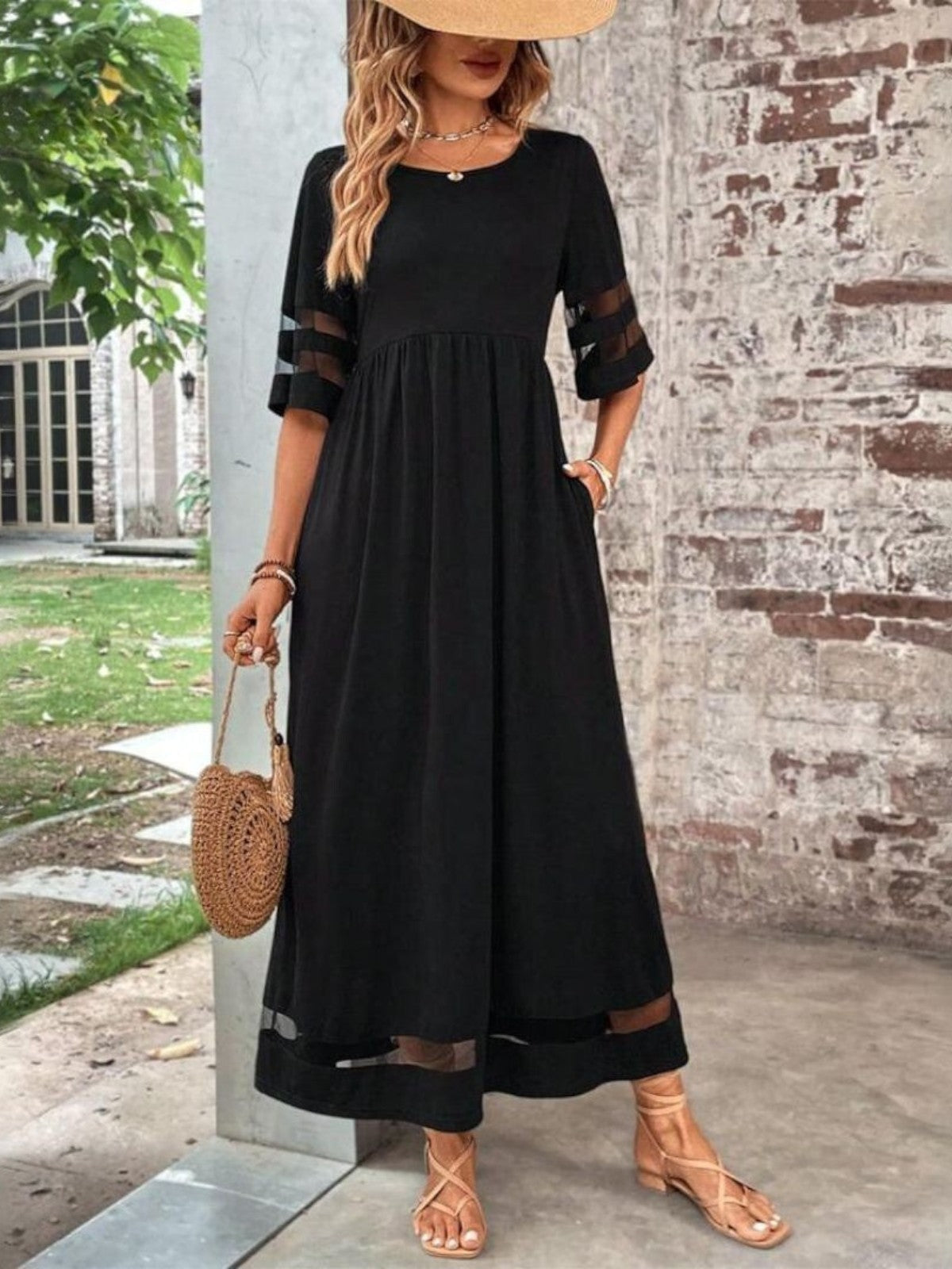 Vestido Elegante Con Cobertura favorecedora Para Mujer - Estilo Chic