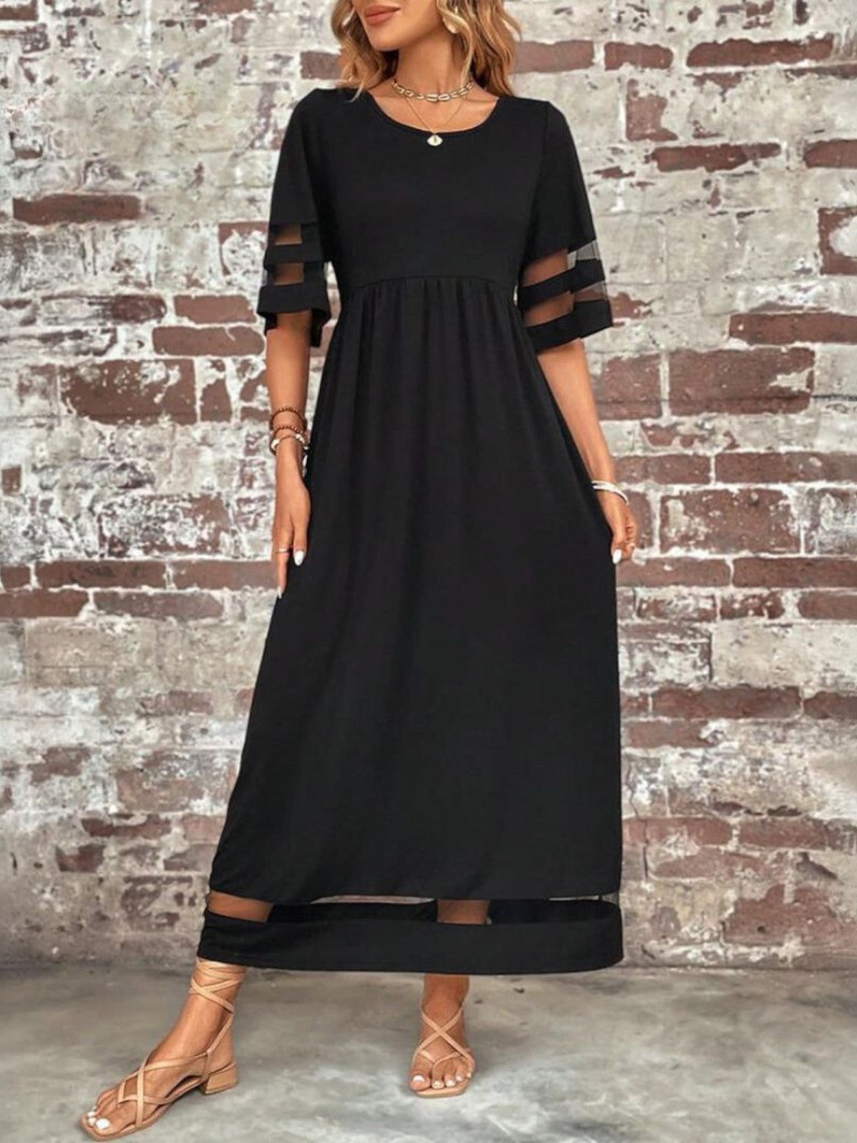 Vestido Elegante Con Cobertura favorecedora Para Mujer - Estilo Chic