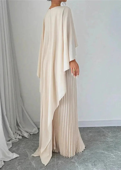 Vestido Invitada Plisado con Gorro Maxi II | Estilo Elegante