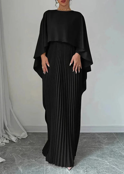 Vestido Invitada Plisado con Gorro Maxi II | Estilo Elegante