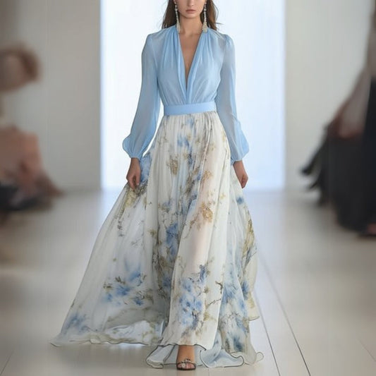 Ivy | Elegante maxivestido floral