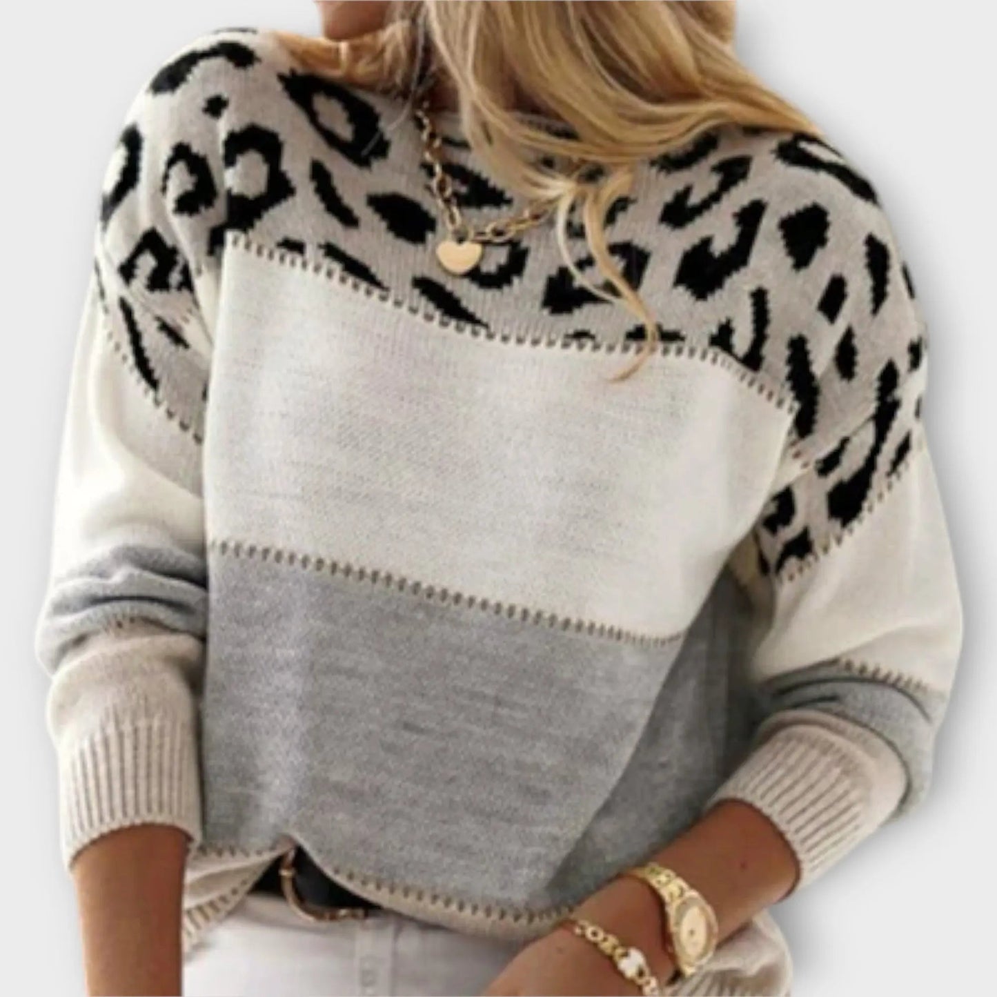 Cheyenne | Jersey de Punto con Estampado de Leopardo para Mujer de Verano