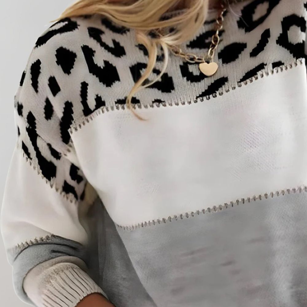 Suéter mujer moderno y cómodo, estampado y sofisticado