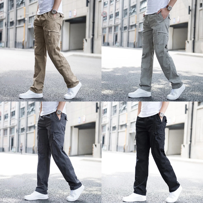 Pantalones cargo para hombre, cómodos y versátiles para uso diario o viaje