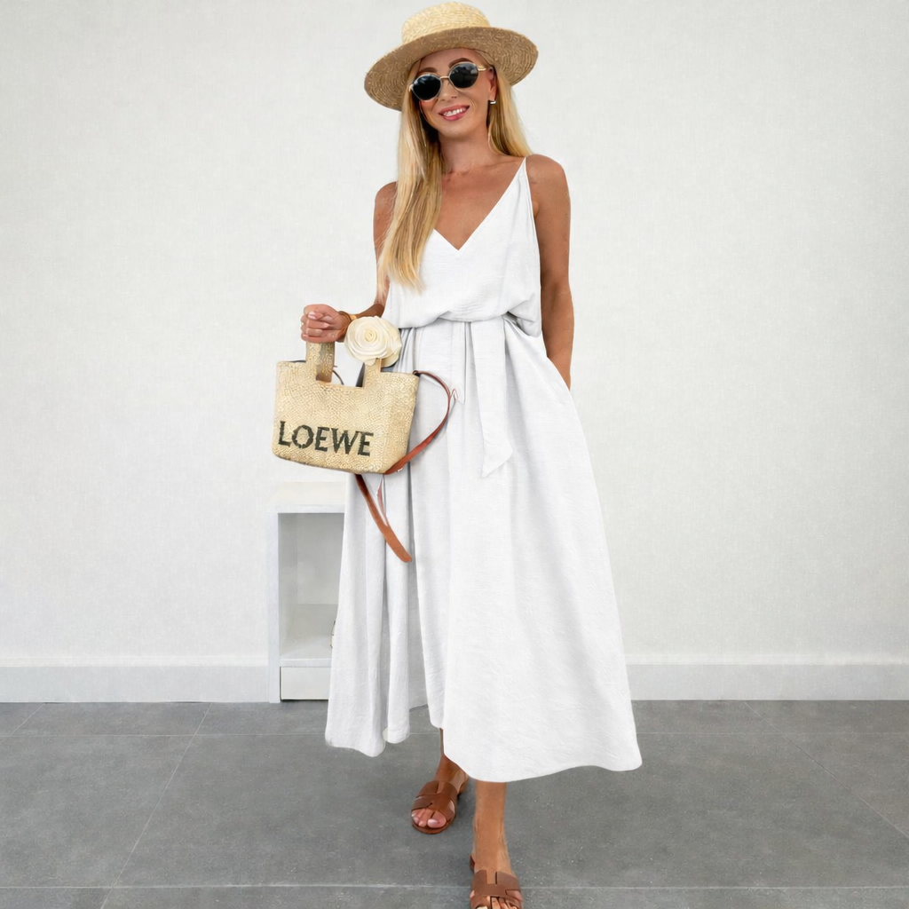 Vestido cómodo y ligero para mujer, elegante y versátil para diario