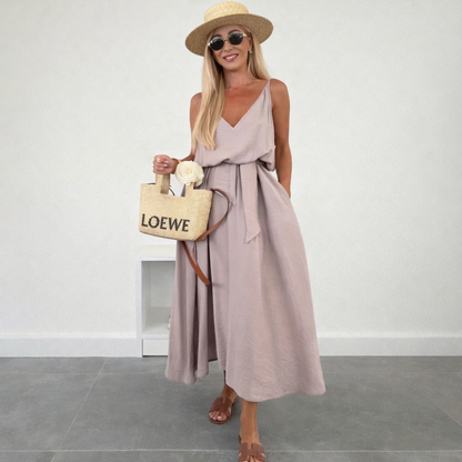 Vestido cómodo y ligero para mujer, elegante y versátil para diario