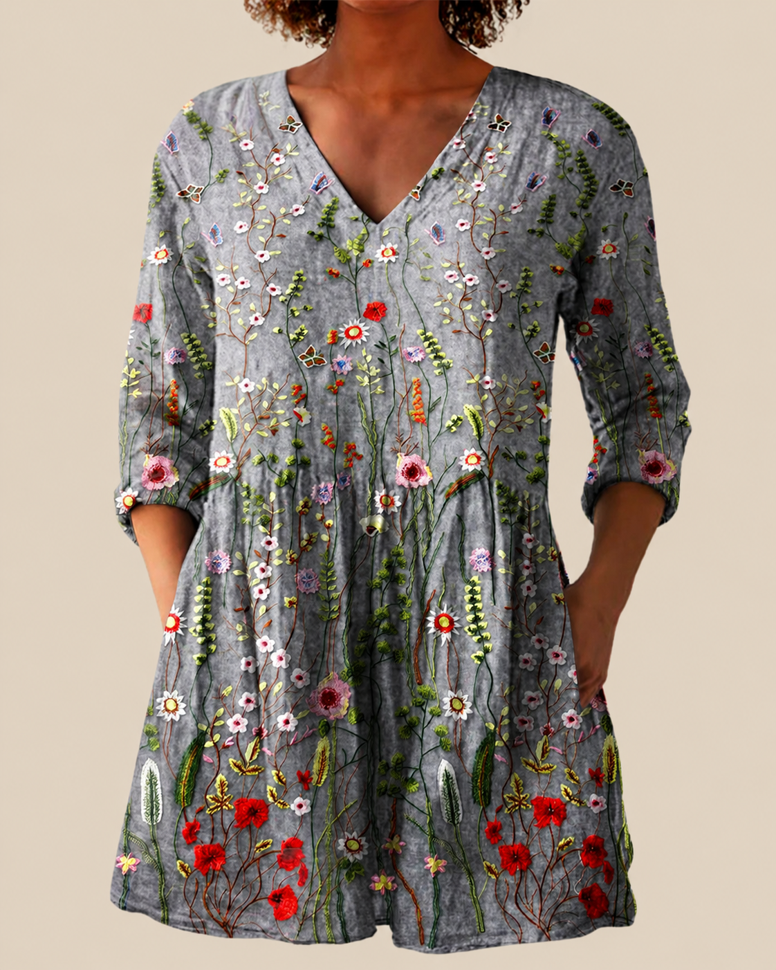 Sloane | Blusa Larga con Estampado Expressivo para Mujer