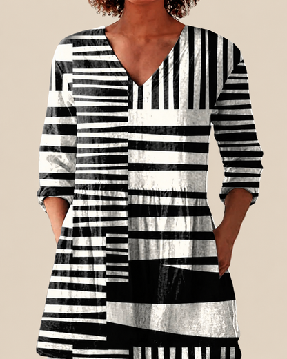 Quinn | Blusa Larga con Estampado Expressivo para Mujer