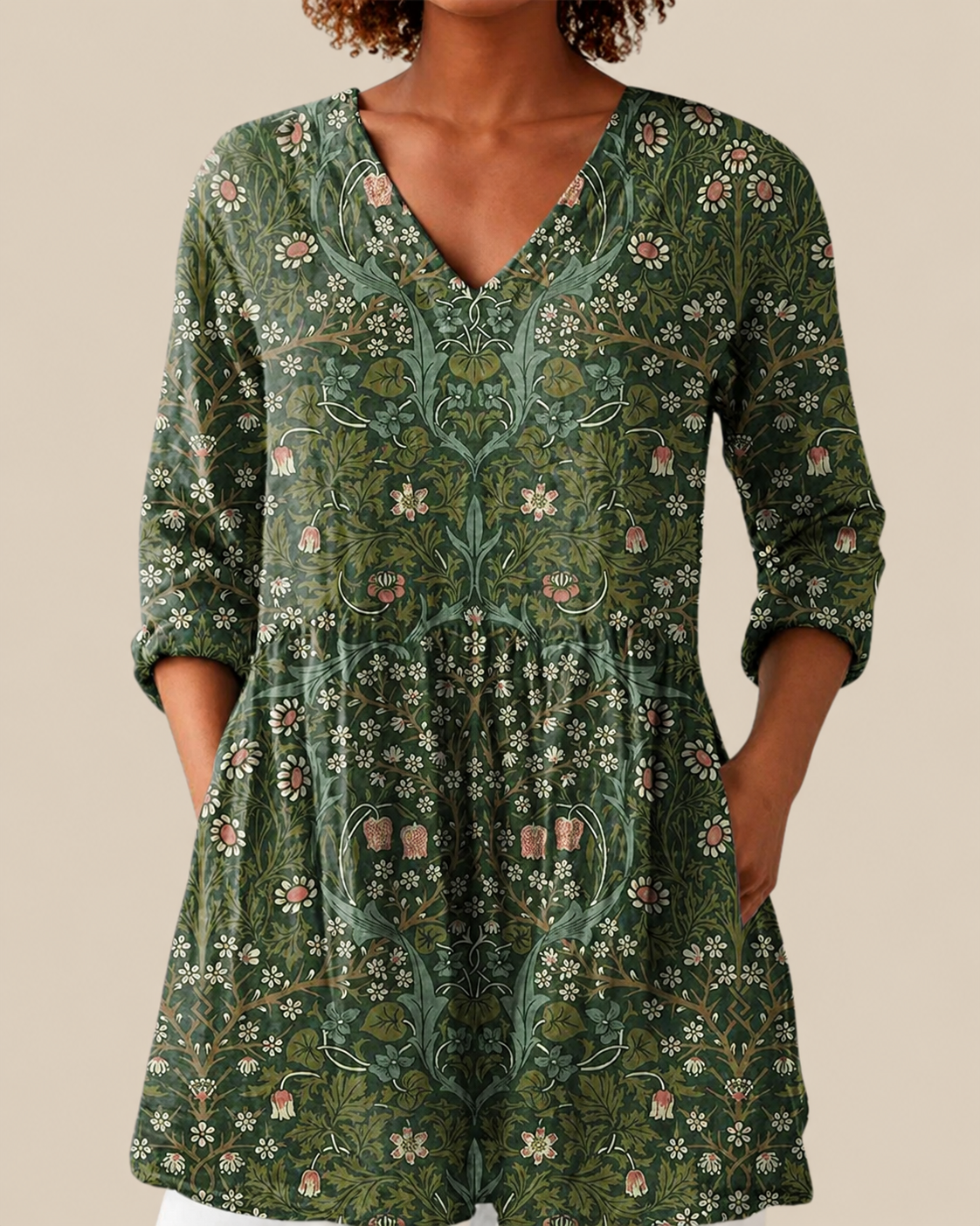 Skye | Blusa Larga con Estampado Expressivo para Mujer