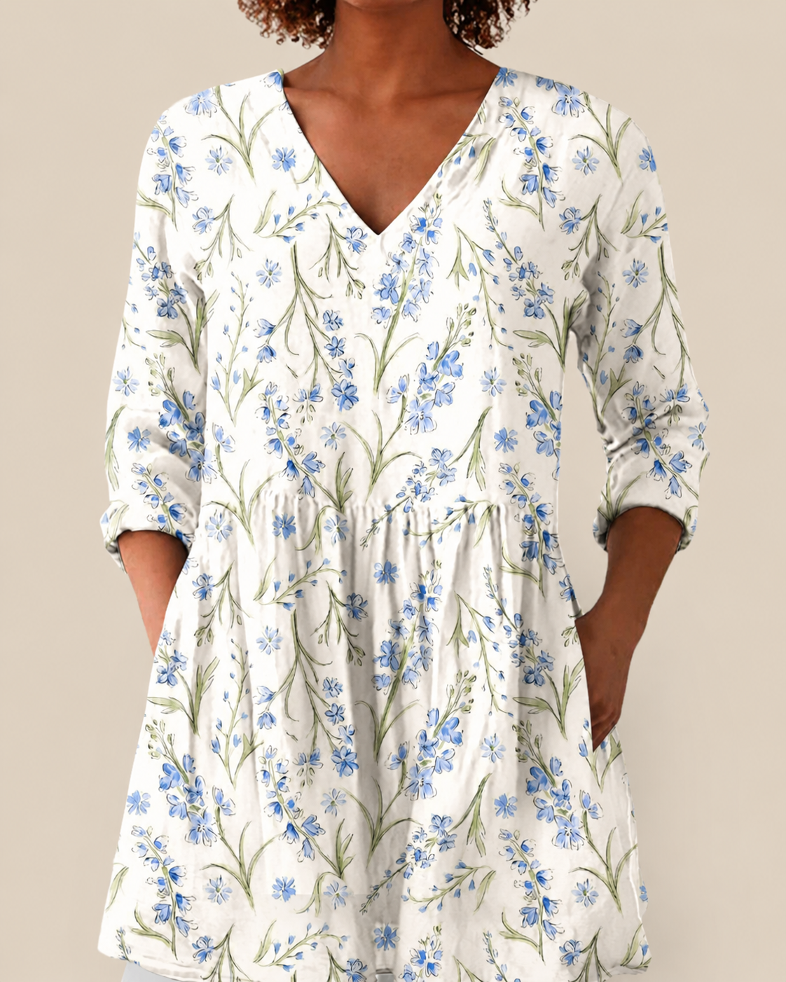 Brielle | Blusa Larga con Estampado Expressivo para Mujer