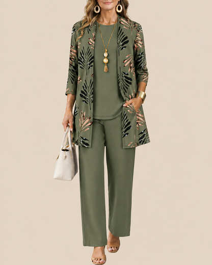 Gwenda | Conjunto de 3 Piezas Elegante para Mujer