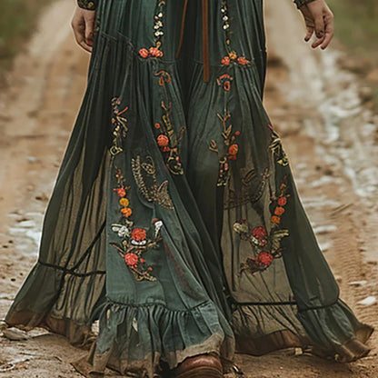 Vestido Maxi Floral Bohemio Para Mujer - Estilo boho