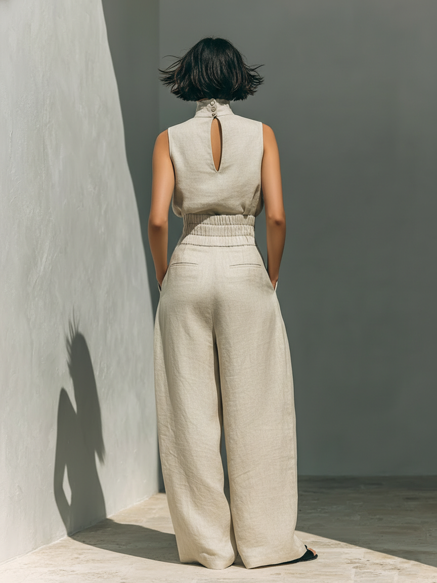 Conjunto de dos piezas para mujer, minimalista y versátil