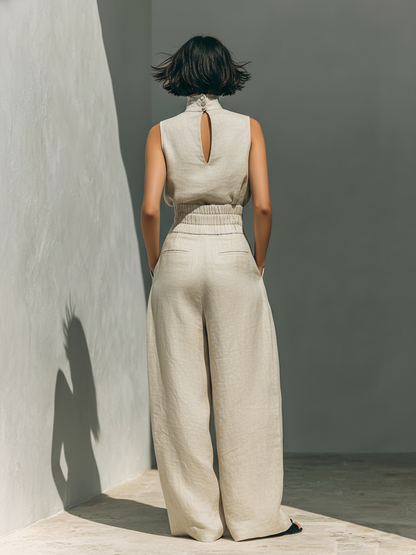 Conjunto de dos piezas para mujer, minimalista y versátil