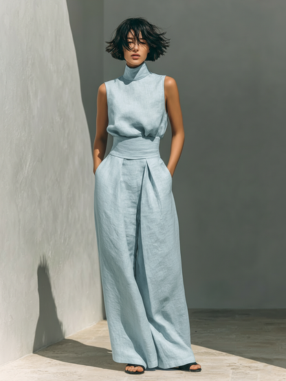 Conjunto de dos piezas para mujer, minimalista y versátil