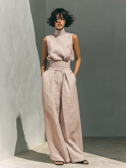 Conjunto de dos piezas para mujer, minimalista y versátil