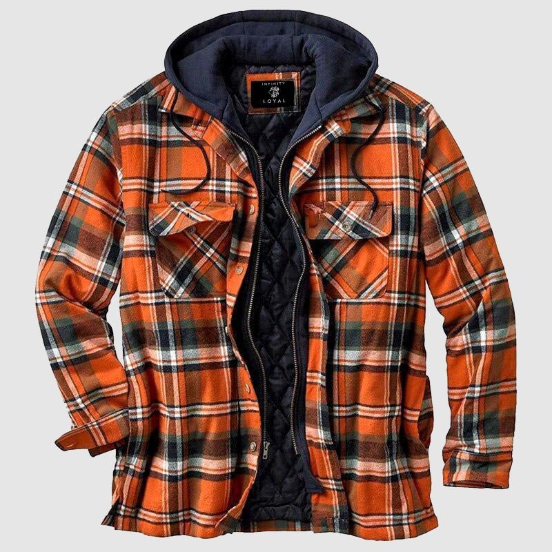 Lukas | Chaqueta de Leñador con Capucha de Dos Capas para Hombre