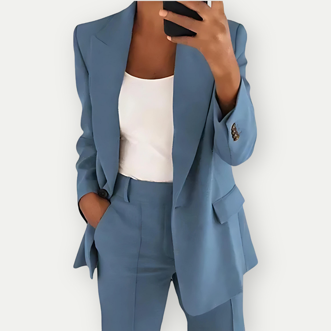 Nadia | Conjunto de Blazer y Chaleco Entallado para Mujer de Oficina