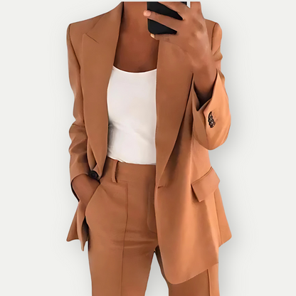 Nadia | Conjunto de Blazer y Chaleco Entallado para Mujer de Oficina