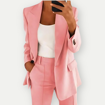 Nadia | Conjunto de Blazer y Chaleco Entallado para Mujer de Oficina