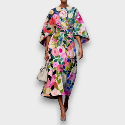 Eden | Vestido Floral Elegante con Corte Clásico para Mujer de Verano Bohemio