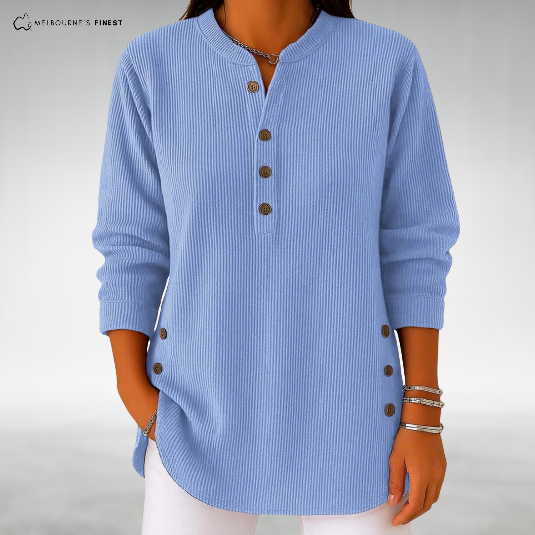 Sudadera cómoda de punto para mujer - fresca y elegante