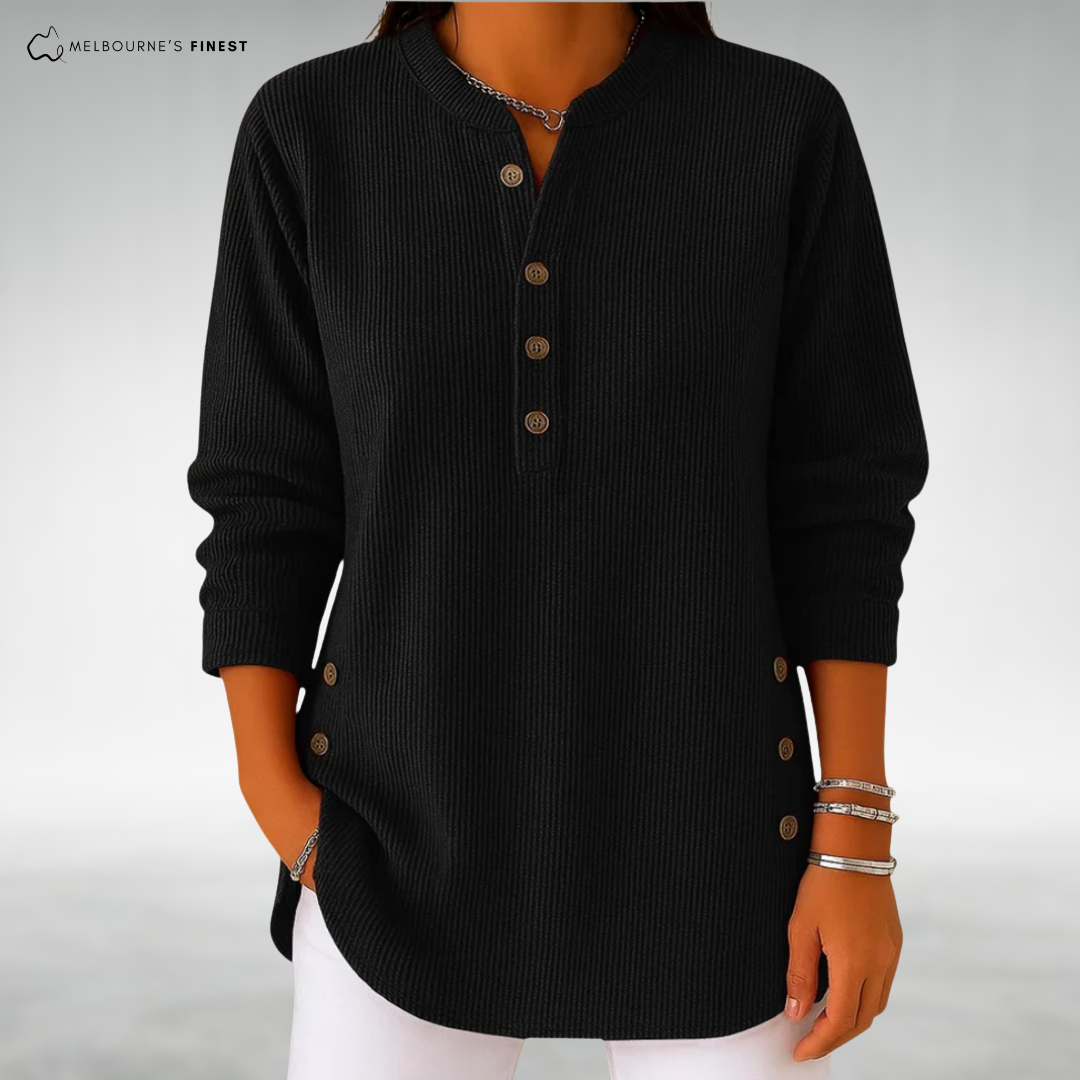 Sudadera cómoda de punto para mujer - fresca y elegante
