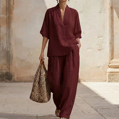 Conjunto de dos piezas para mujer - elegante y versátil
