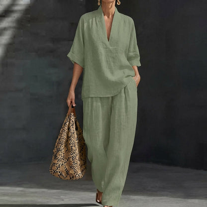 Conjunto de dos piezas para mujer - elegante y versátil