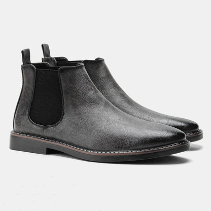 Thijs | Botas Chelsea de Cuero Sintético Retro para Hombre de Ciudad
