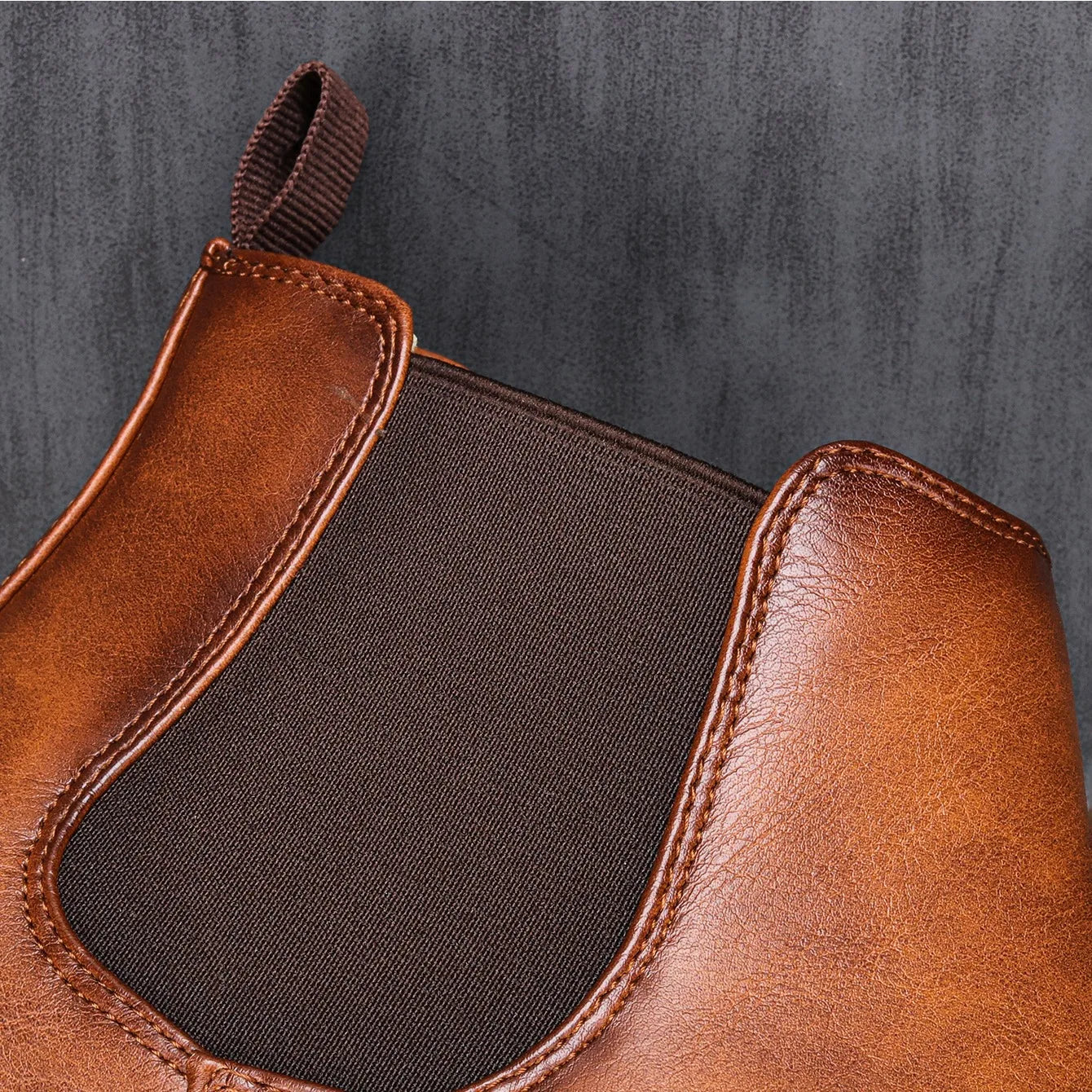 Thijs | Botas Chelsea de Cuero Sintético Retro para Hombre de Ciudad