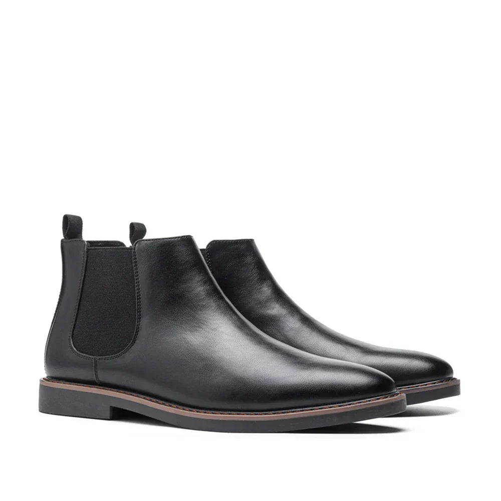 Thijs | Botas Chelsea de Cuero Sintético Retro para Hombre de Ciudad