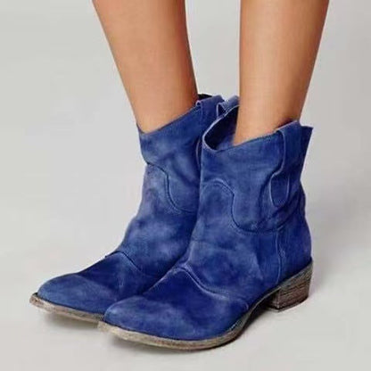 Botines de ante para mujer, elegantes y cómodos