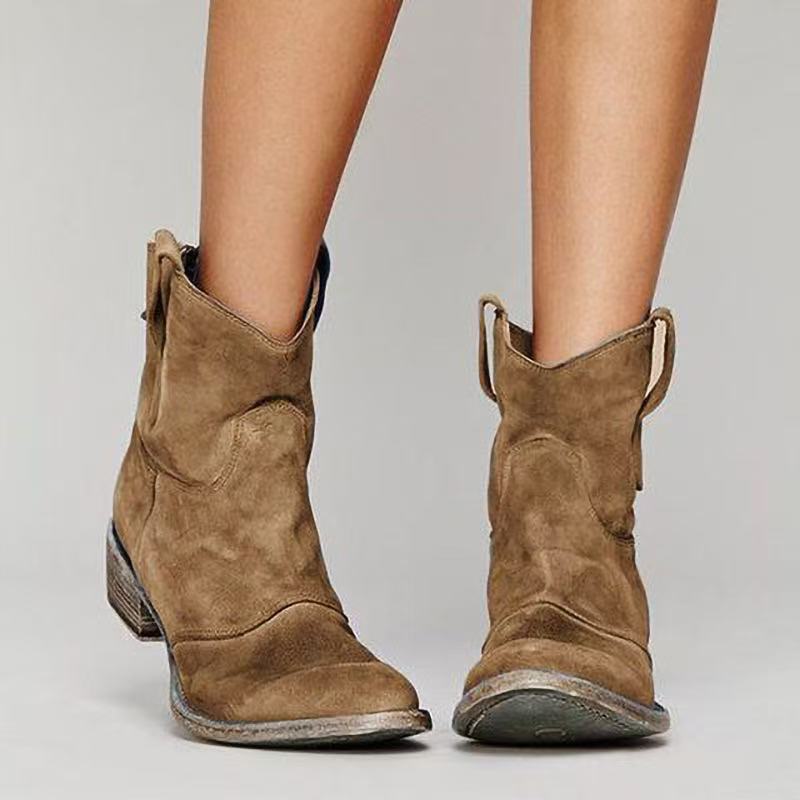 Botines de ante para mujer, elegantes y cómodos