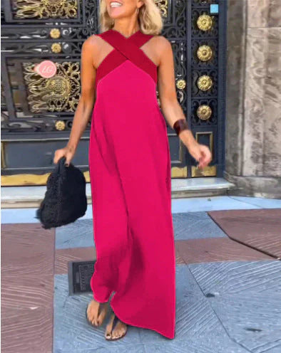 Vestido de Corte Cruzado con Estilo Elegante | Manga Larga